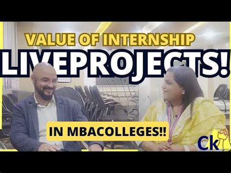 how to get live projects in mba