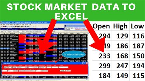 how to get live stock market data in excel