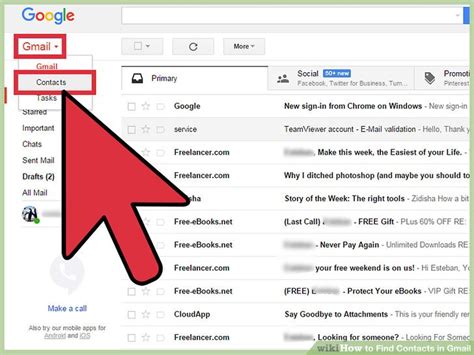 how to get lost contacts from gmail