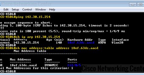 how to get mac address from ip on cisco switch