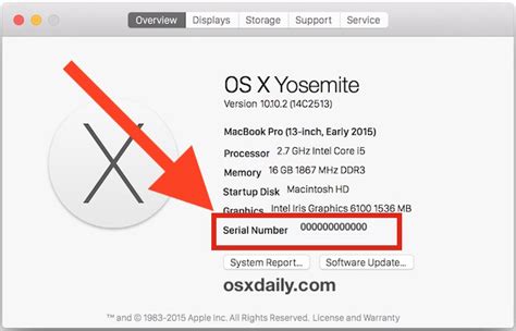how to get mac serial number in recovery mode