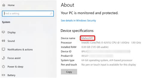 how to get machine name in windows