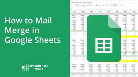 how to get mail merge on google sheets