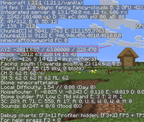 how to get map coordinates minecraft