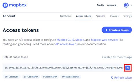 how to get mapbox access token
