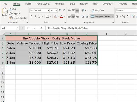 how to get market data in excel