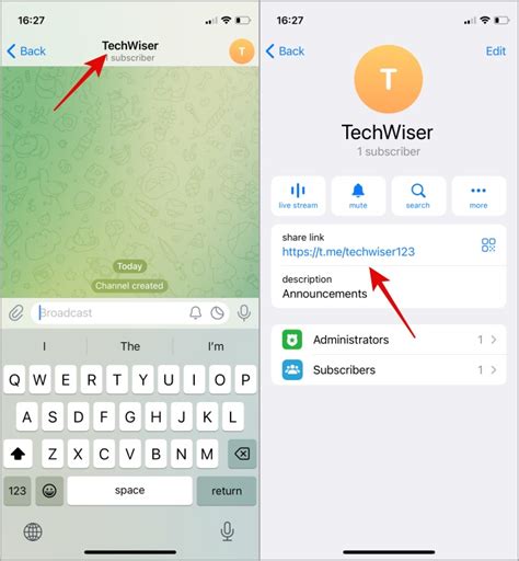 how to get message link in telegram
