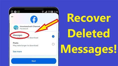 How To Get Messages Back In Messenger