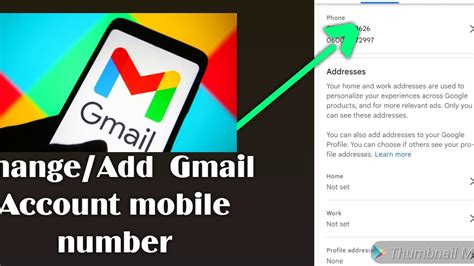 how to get mobile numbers from gmail