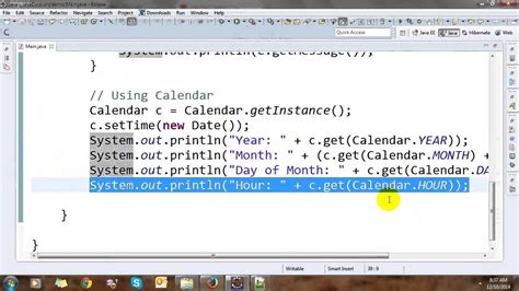how to get month from calendar in java