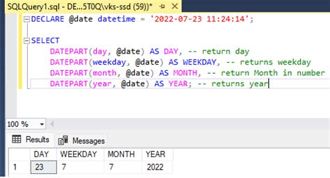 how to get month start date in sql server