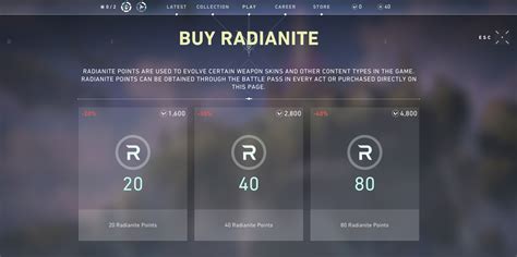 how to get more radianite points valorant