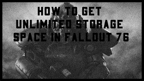 How To Get More Storage Space In Fallout 76