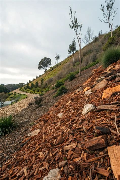 How To Get Mulch To Stick To Hillside