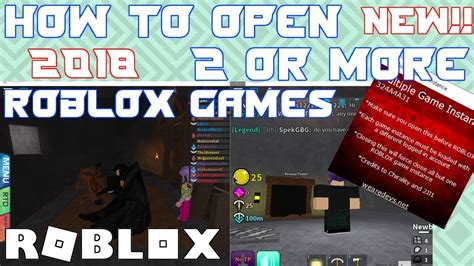 How To Get Multiple Roblox Games Open
