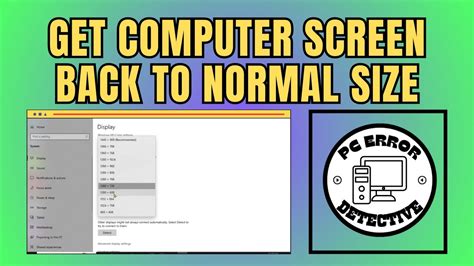 how to get my screen back to normal size on mac