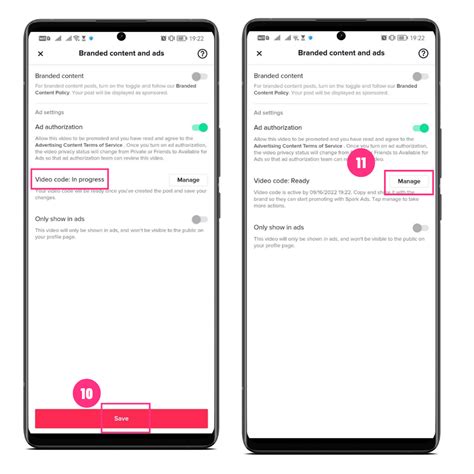 how to get my tiktok ad code