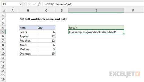 How To Get Name Of Excel Workbook