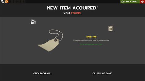 How To Get Name Tags Tf2