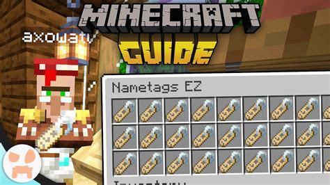 how to get nametags from villagers