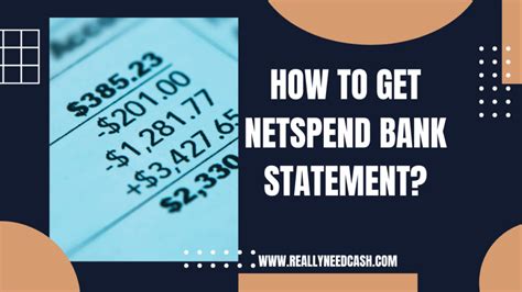 how to get netspend statement