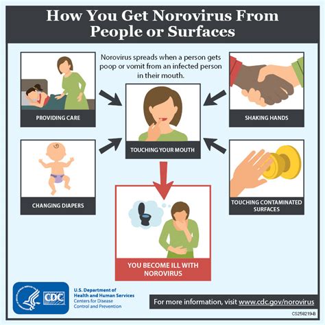 how to get norovirus