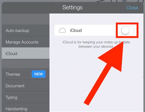 how to get notability notes back from icloud