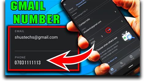 how to get number from gmail id