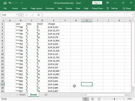 how to get numbers from 1 to 100 in excel