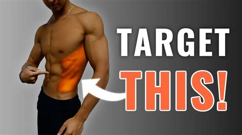 how to get obliques to show