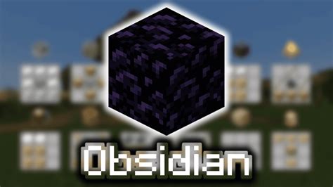 how to get obsidian in minecraft