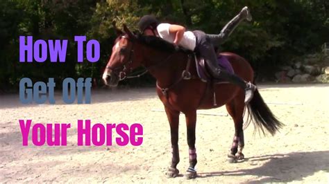 how to get off a horse