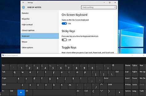 how to get on screen keyboard windows 10