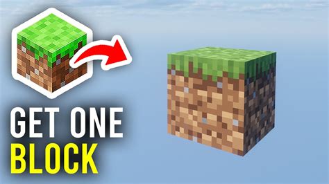 How To Get One Block On Minecraft