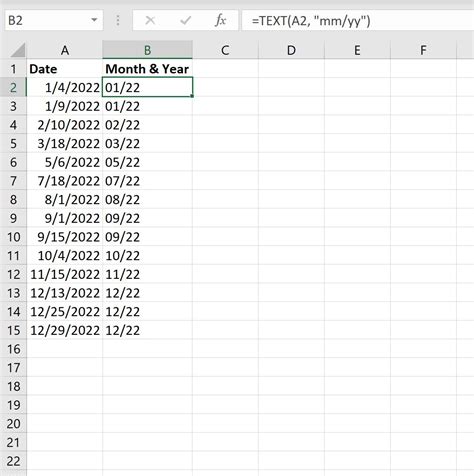 how to get only year from date in excel