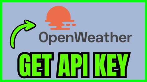 how to get openweather api key