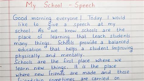 how to get out of speech in school