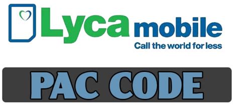 how to get pac code from lyca uk