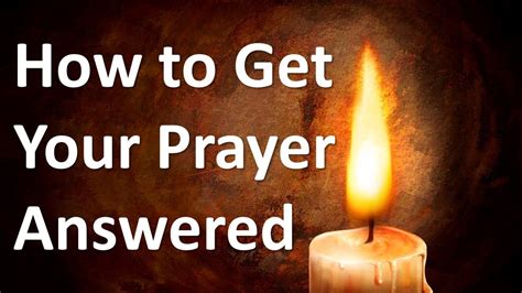 how to get prayers answered immediately