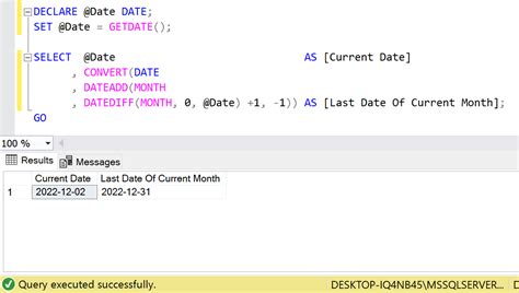 how to get previous sunday date in sql