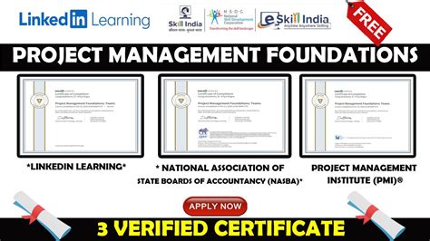 how to get project management certification from linkedin