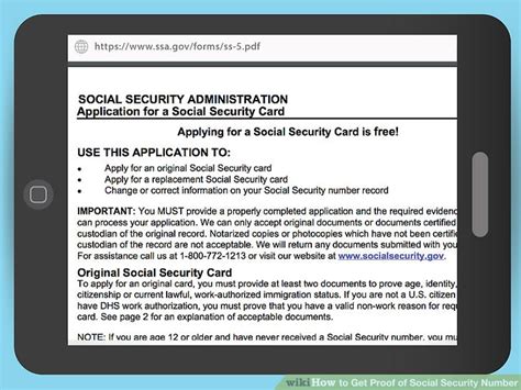 how to get proof of social security number