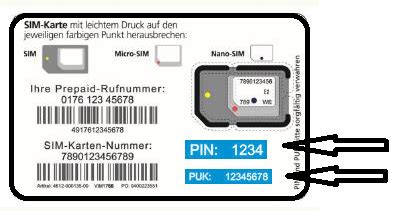 how to get puk code o2 sim card