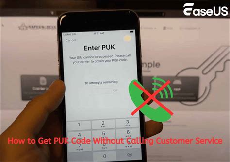 how to get puk code without phone number