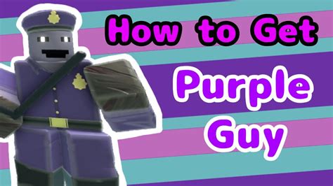 how to get purple guy skin in tds