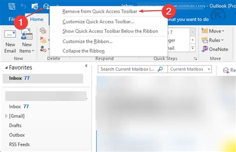 how to get quick access toolbar