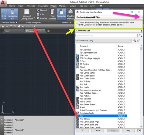 How To Get Quick Access Toolbar In Autocad