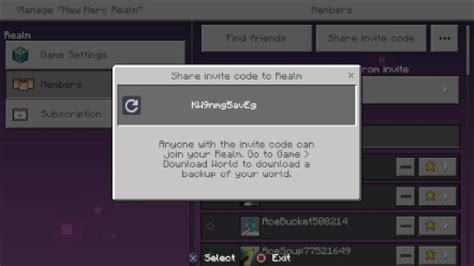 how to get realm code on xbox