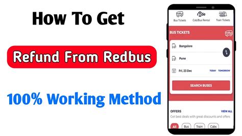 how to get refund from redbus