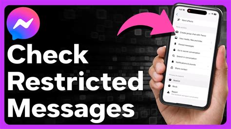 How To Get Restricted Messages Back On Messenger